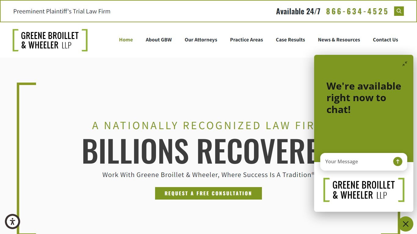 GREENE BROILLET & WHEELER, LLP (SPACE BELOW FOR FILING STAMP ONLY)